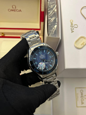 Omega semester black in tiffany steel strap