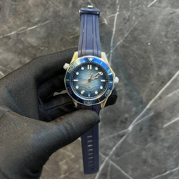 Omega semester Tiffany in silver leather strap