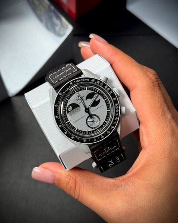 Omega swatch grey earth phase