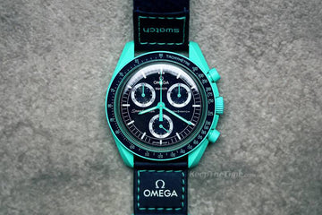 Omega swatch mission to earth green