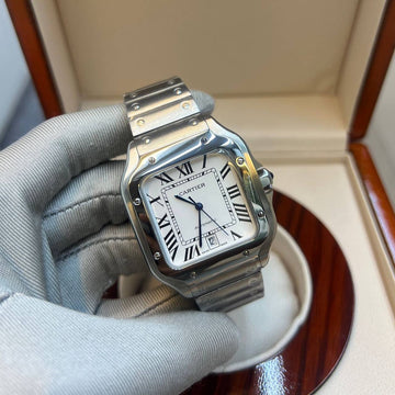 Cartier Santos white