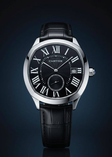Cartier black leather strap