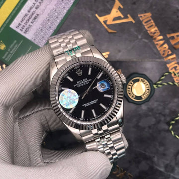 Rolex date just jublie bracelet black