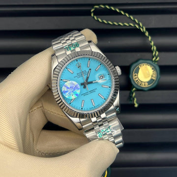 Rolex date just sky blue jublie bracelet