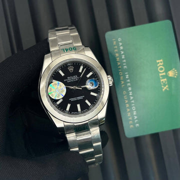 Rolex date just oyster bracelet black