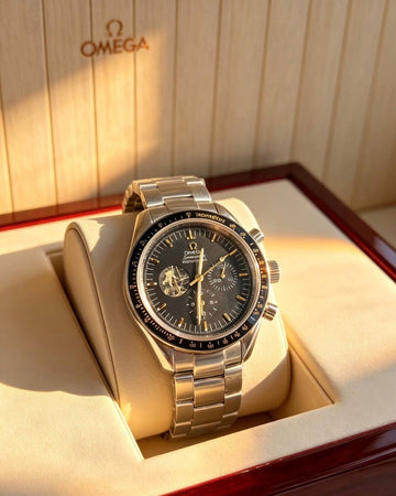 Omega speed master profficnal black in rose gold