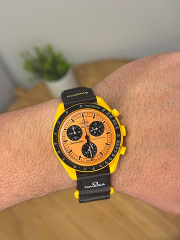 Omega swatch orange