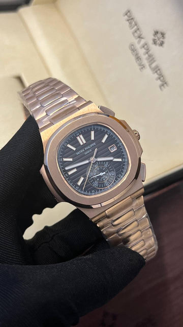 Patek Philippe nautilus rose gold in chocolate