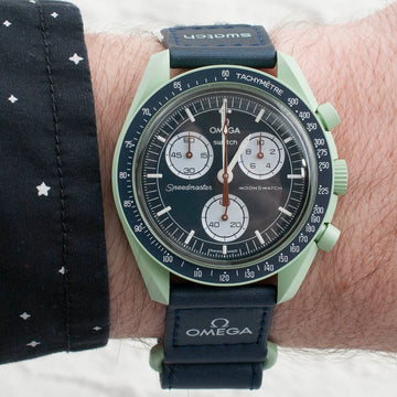 Omega swatch mission to earth green