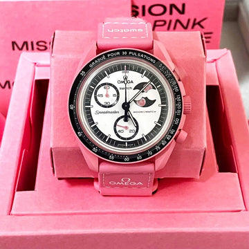 Omega swatch mission to earth phase pink
