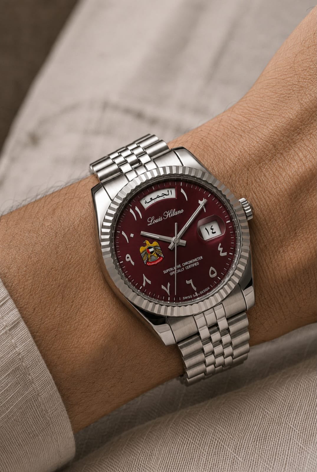 Louis Hilano Special UAE Edition  Original Emirati brand  1 year warranty