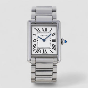 Authentic Cartier Tank mast LM WSTA0052 SS Quartz #260-007-235-0447