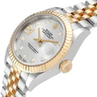 Rolex Datejust 28 Steel Yellow Gold Diamond Ladies Watch 279173 Box Card