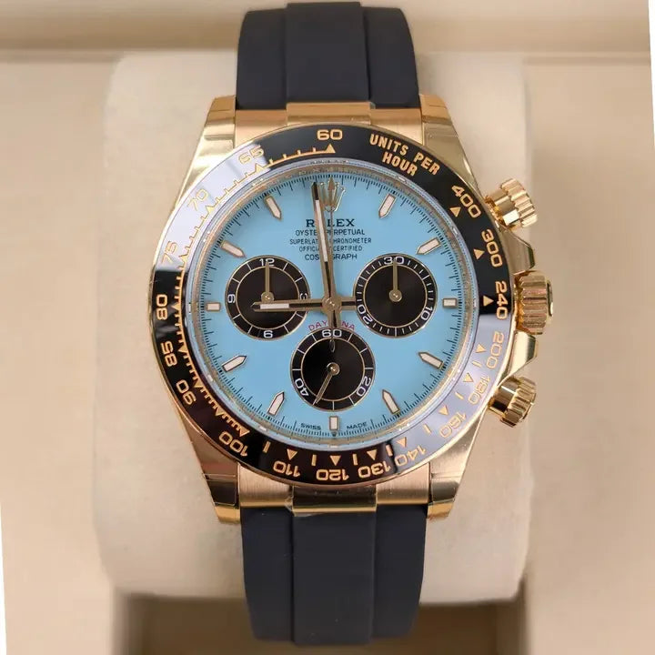 Rolex Daytona Tiffany Blue New Release 18K Yellow Gold 126518LN - ATS-W008260