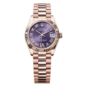Rolex Datejust 31 Purple Dial with Two Tone Everosegold Bracelet