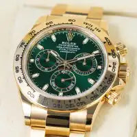 Rolex Cosmograph Daytona Green Dial Yellow Gold 40mm (116508)