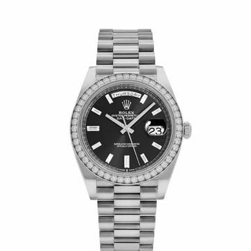 Rolex DAY-DATE 40 Oyster, 40 mm, white gold and diamonds m228349rbr-0003 1