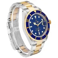 Rolex Submariner Blue Dial Steel Yellow Gold Mens Watch 16613 Box Papers