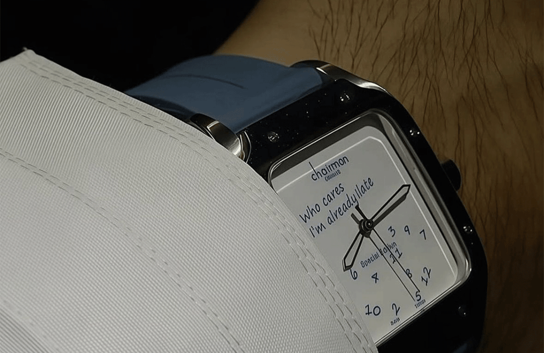 Chairman Genève 'I'm Already Late' Special Edition in blue ￼