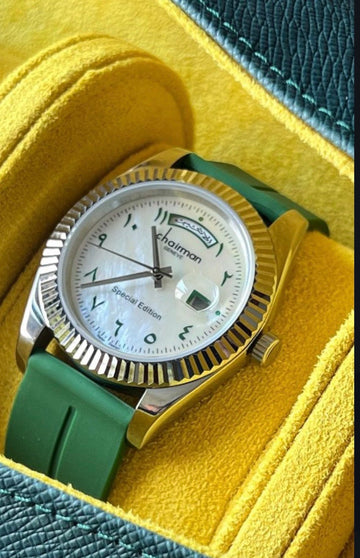 All the luxury comes together in  this watch. And green color