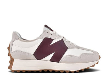 New Balance 327 White Dark Red