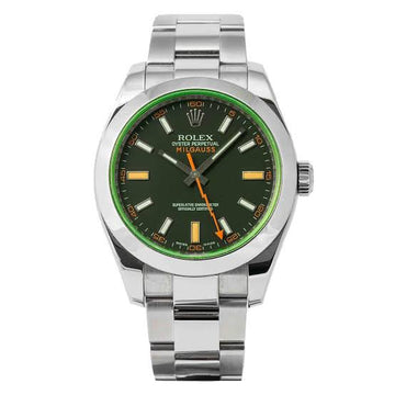Rolex Milgauss Stainless Steel Oyster Automatic Green Men's Watch 116400GV
