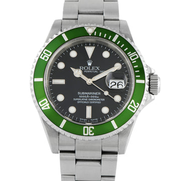 Rolex Kermit Submariner 16610LV Automatic Chronometer Black Dial Men’s Watch