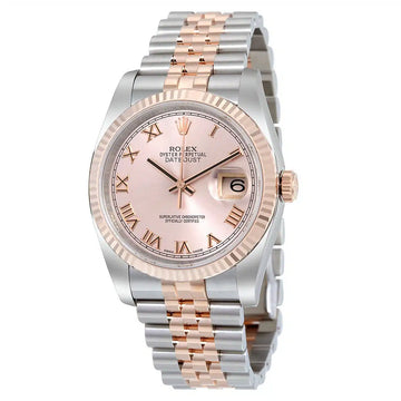 Rolex 116231 Datejust 36mm Sundust Roman Dial Jubilee Two-Tone Bracelet Watch