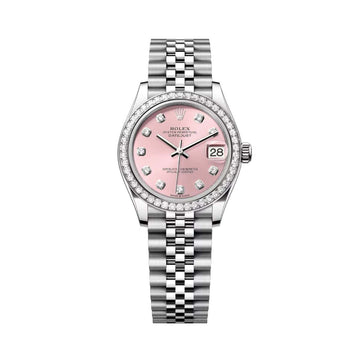 Rolex Datejust 31 Pink Diamond-set Dial with Jubilee Bracelet & Fluted Bezel