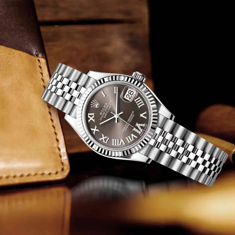 Rolex Datejust 31 Dark Grey Roman Dial and Jubilee Bracelet