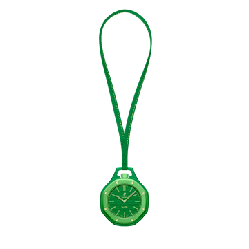 Royal Pop Octagonal Pendant Watch – Emerald & Lime Green