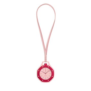 Royal Pop Octagonal Pendant Watch – Pastel Pink & Crimson