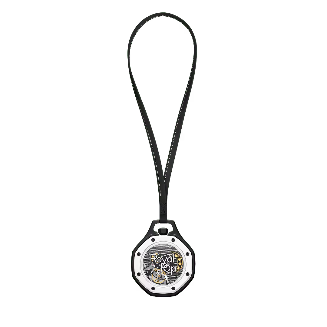 Royal Pop Octagonal Pendant Watch – Phantom Black & White
