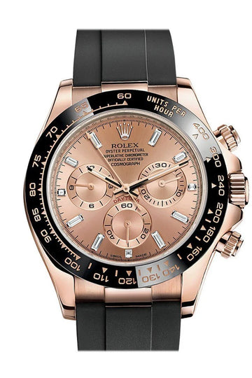 Rolex Cosmograph Daytona 116515Ln Bkpof Black And Pink Oysterflex 40Mm Men’S Watch