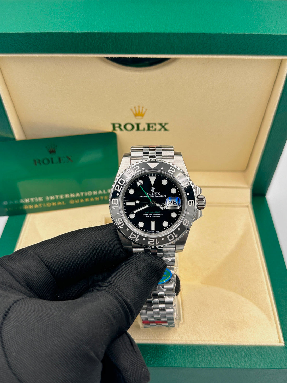 Rolex GMT Master II Bruce Wayne 40mm 126710GRNR-0003 Black Dial, Unworn 2026