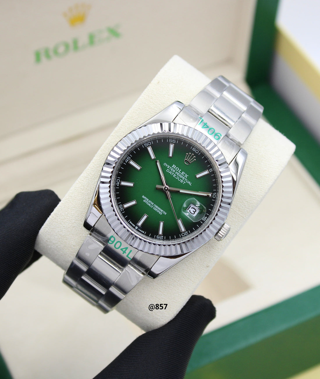 Rolex Datejust 41 126334 Stainless Steel Green Ombré Dial Oyster (2026)