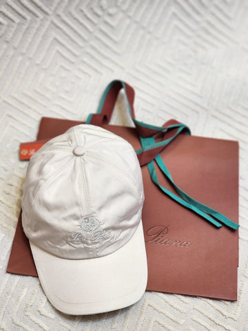 Loro Piana Classic Embroidered Crest Baseball Cap
