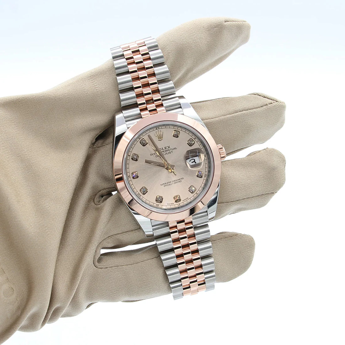 Rolex Datejust 31 Two Tone Rose Gold with Pink Dial