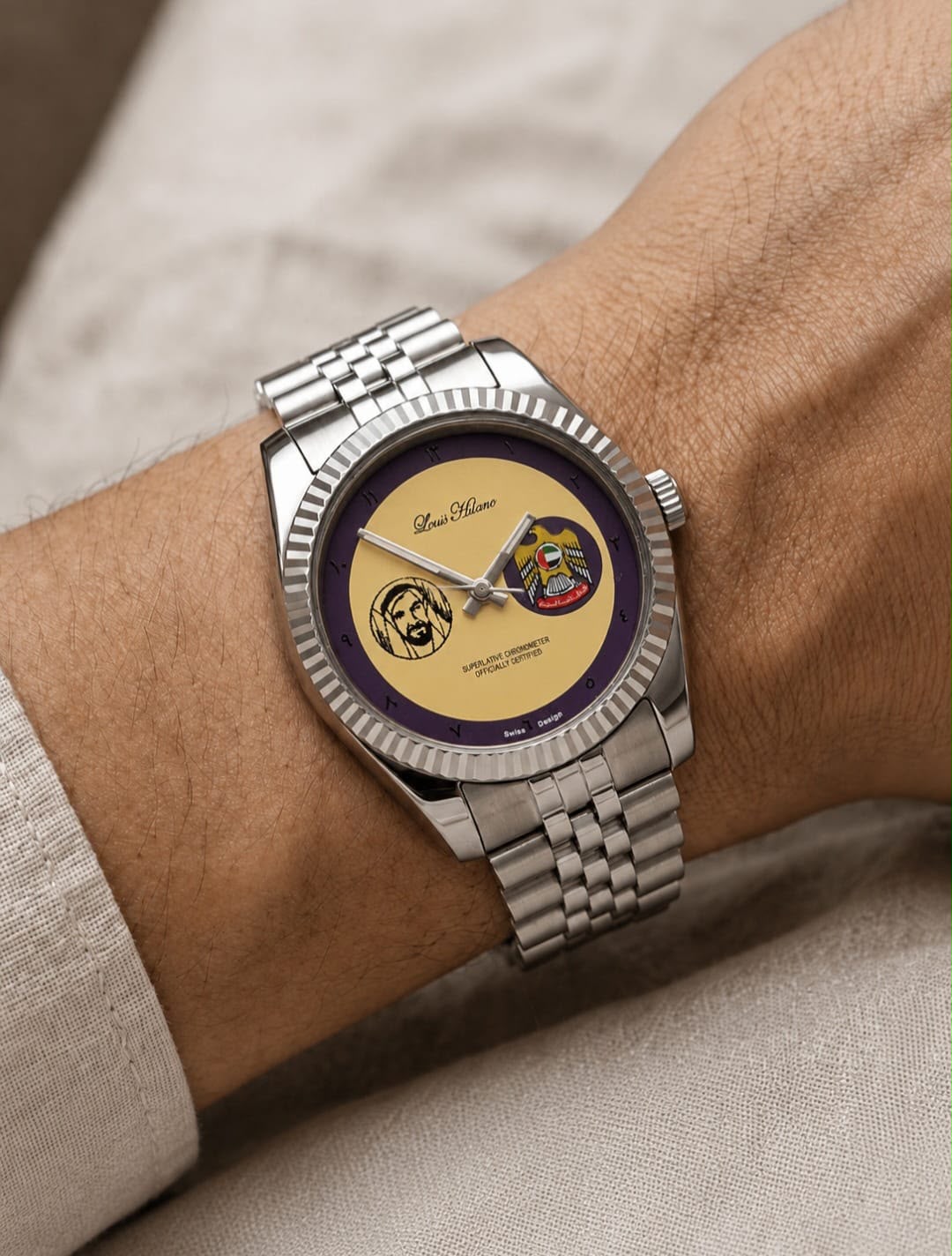 Louis Hilano Special UAE Edition  Original Emirati brand  1 year warranty
