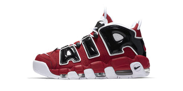 Nike Air More Uptempo Bulls Varsity Red White Black