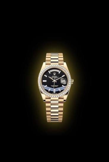 Rolex Rolex Day-Date 40 mm Onyx Set With Diamonds Dial 18k Yellow Gold President Bracelet 228398tbr-0038 Ref: 228398tbr-0038