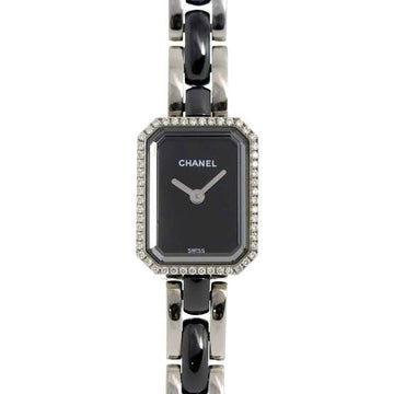 CHANEL Premiere H2163 Diamond Bezel Ceramic Quartz Black Dial Ladies 90275660