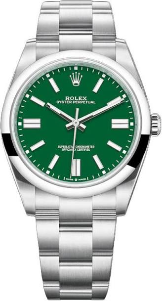 OYSTER PERPETUAL 41 MM GREEN DIAL