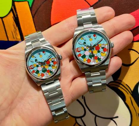ROLEX OYSTER PERPETUAL 126000 41MM TURQUOISE CELEBRATION DIAL WITH OYSTER BRACELET