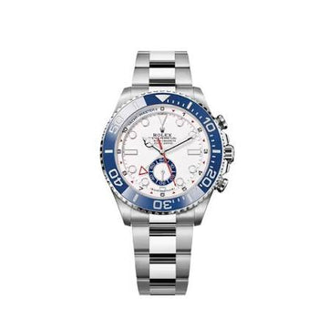 Rolex Yachtmaster II 44mm Stainless Steel White Dot Dial Watch Reference# 116680