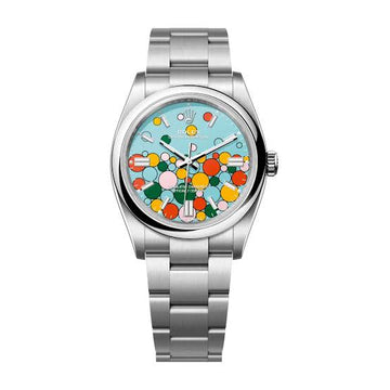 ROLEX OYSTER PERPETUAL 126000 41MM TURQUOISE CELEBRATION DIAL WITH OYSTER BRACELET