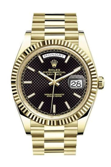 Rolex Day-Date 40Mm 18Kt Yellow Gold With Fluted Bezel Automatic Men’S Watch