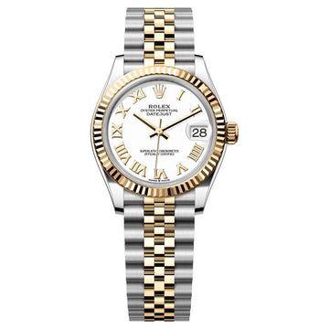 Rolex Datejust 31 White Roman Dial with Two Tone Jubilee Bracelet