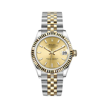 Rolex Datejust 31 Oystersteel And Yellow Gold Champagne dial 278273