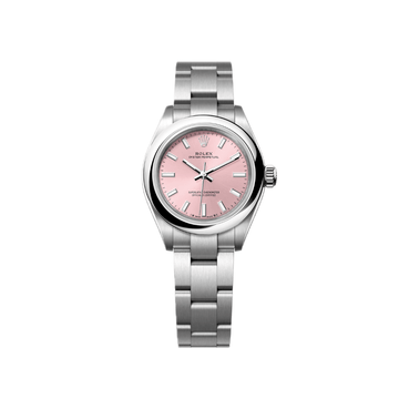 Rolex Oyster Perpetual 28 Automatic Pink 28 dial with Steel case ref. 276200-0004